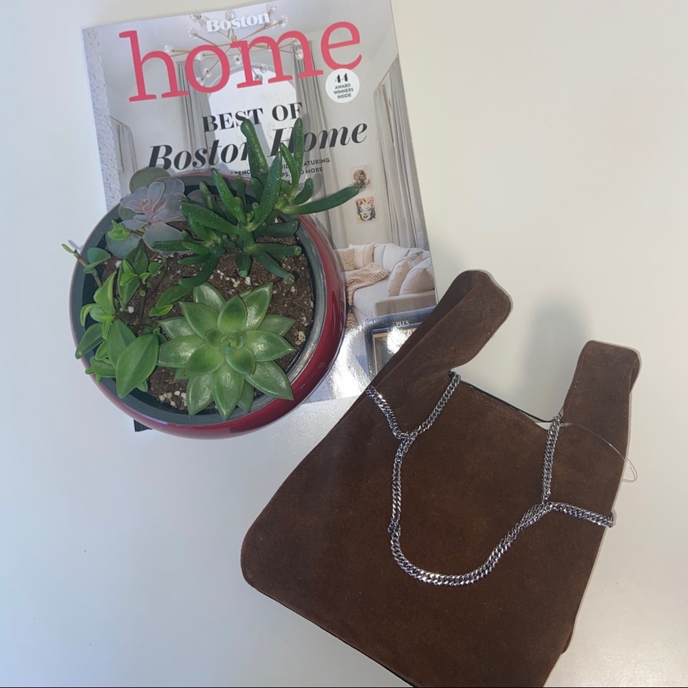 Hayward Brown Suede Mini Shopper